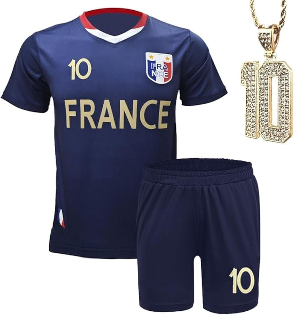 Soccer Jerseys for Kids Boys & Sports Fan Jerseys, Youth Futbol Training Shirt, 2-14 Years, Child Soccer Uniform