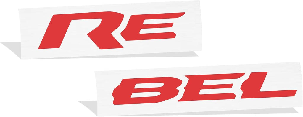 Reflective Concepts Rebel Tailgate Emblem Inlay Decal Sticker - 2019-2026 Ram 1500 Rebel - (Color: Reflective Red)