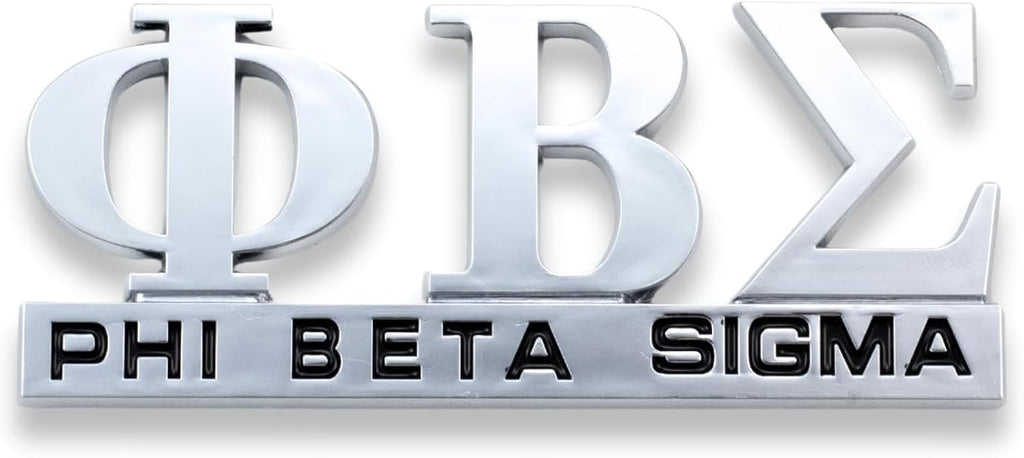 Phi Beta Sigma Chrome Cut Out Car Tag