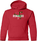 Portugal Soccer Player Air Ronaldo Youth Hooded Sweatshirt
