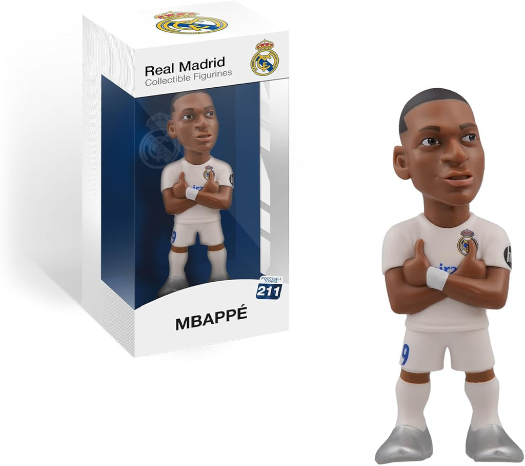 MINIX COLLECTIBLE FIGURINES - Sports Collectable 12 cm Figurine, Kylian Mbappé-Real Madrid