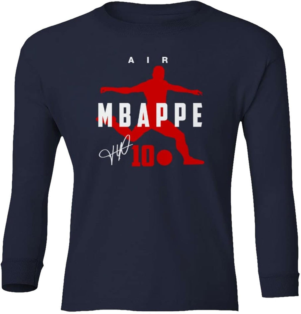 France Football Air Mbappe 2022 World Soccer Fans Youth Long Sleeve T-Shirt