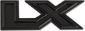 LX Trunk Emblem Two-Tone Black 2-1/2" x 1" for 1984-1993 Ford Mustang