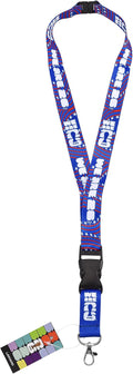 FIFA Official World Cup 2026 USA Lanyard – Collectible Navy w/ Red & White Host Nation Edition – Detachable Breakaway Neck Strap with Metal Clip – Commemorative Soccer Fan Gear for Badges, Keys & ID