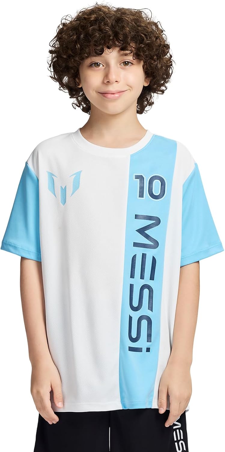 Boys' Lifestyle Short Sleeve Top, Loose-fit Shirt with Logo, Comfortable, All-Day Wear