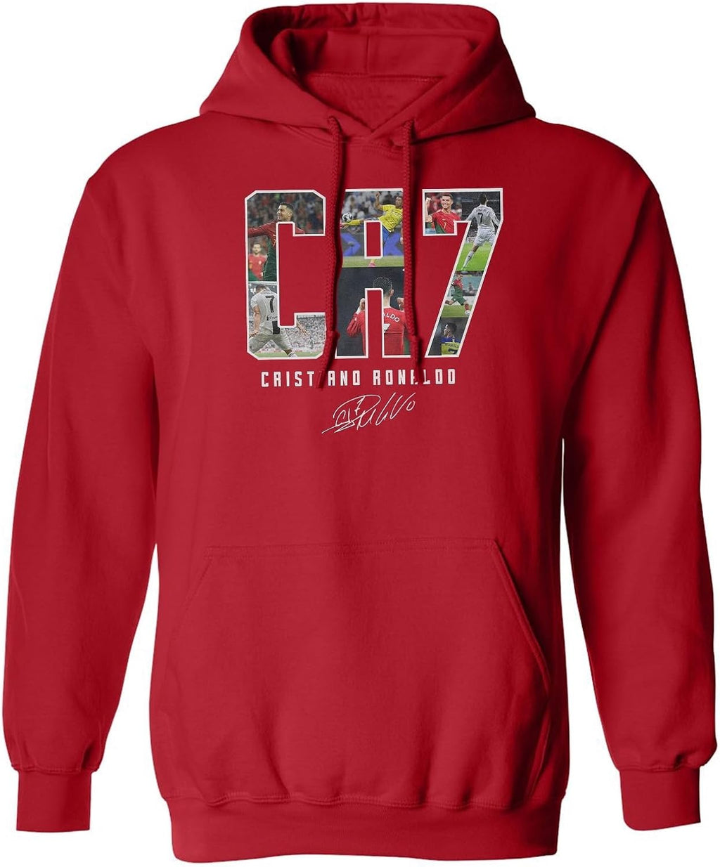 Collage Ronaldo Tribute - Soccer GOAT Unisex Hooded Sweatshirt