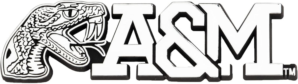 Desert Cactus Florida A&M University Metal 3D Auto Car Emblem Sticker Chrome FAMU Rattlers Premium Truck Vehicle Emblems