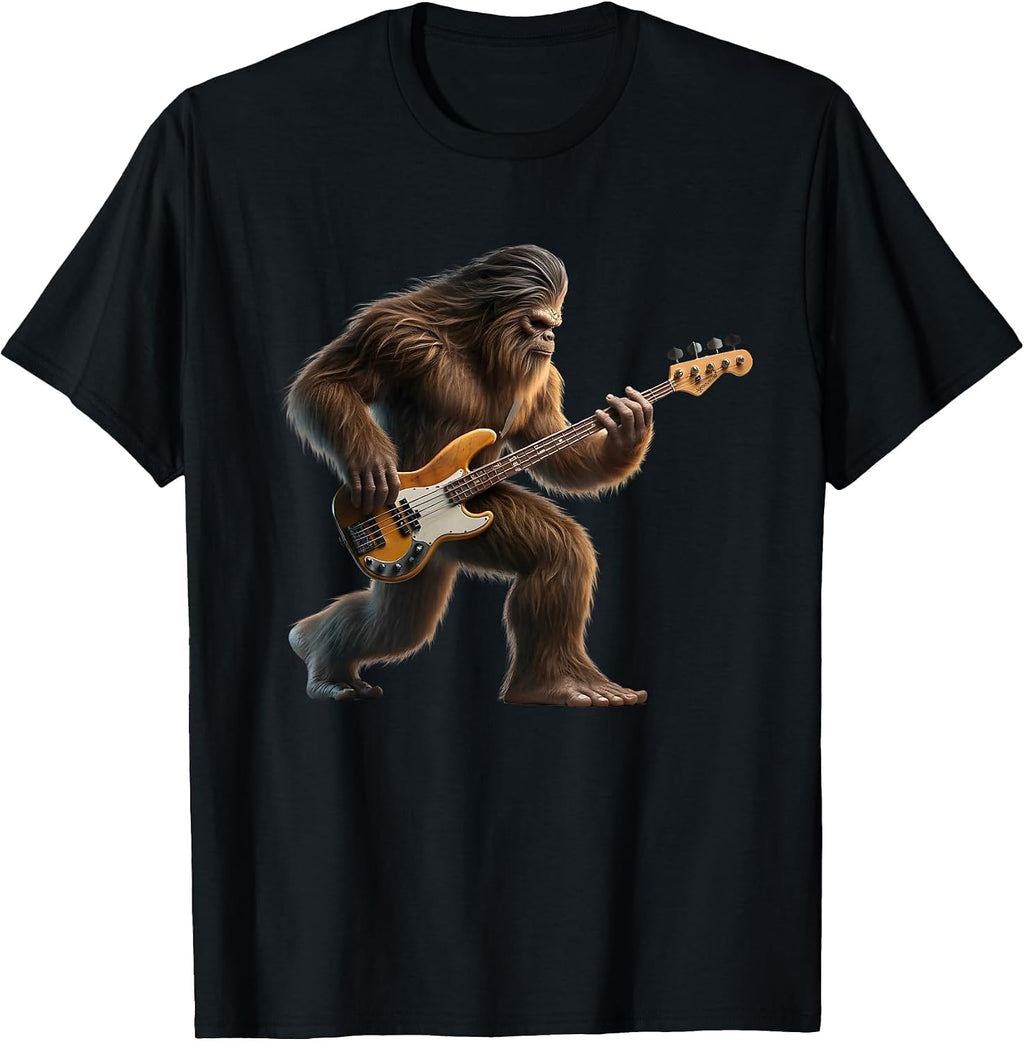 Rock On Bigfoot Sasquatch Bigfoot Playing Guitar