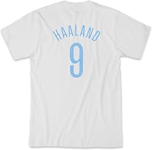 Manchester City FC Erling Haaland Premium Cotton T-Shirt - White