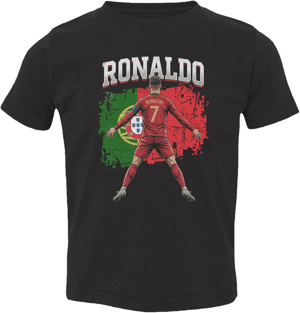Ronaldo Inspired Graphic Portugal Fans Soccer Pride Toddler T-Shirt