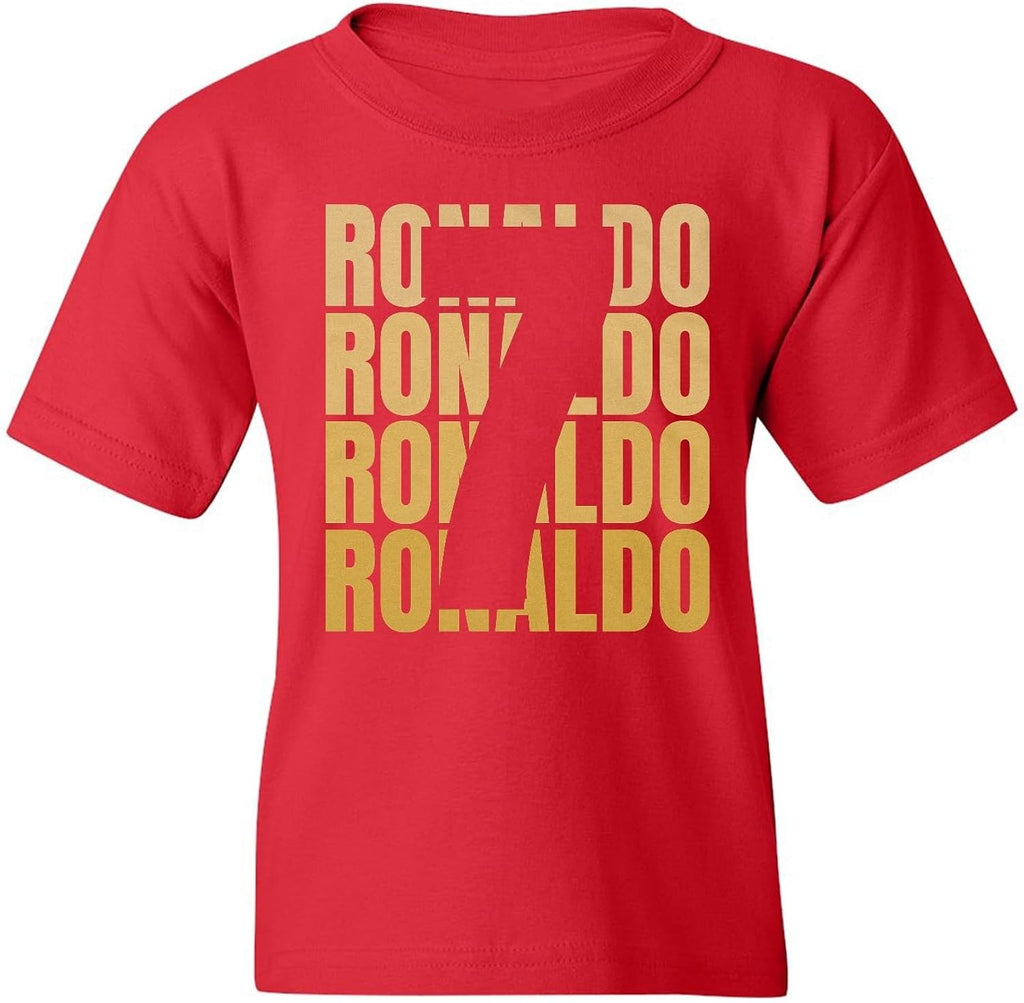 Portugal Ronaldo 7 Tribute - Soccer Goat Retro Youth Unisex T-Shirt