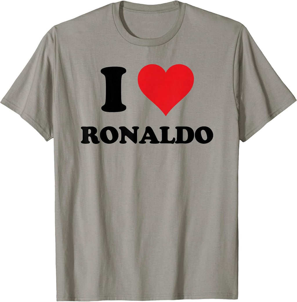 I Heart Ronaldo First Name I Love Personalized Stuff T-Shirt