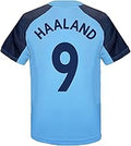 Manchester City Football Club Official Gift Boys Poly Training Kit T-Shirt