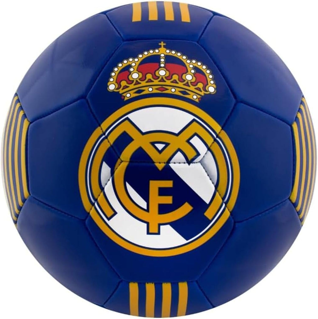Maccabi Art Official Real Madrid Soccer Ball, Size 5 Football, Authentic Club Logo, Premium Fan Collectible for Training, Play & Display
