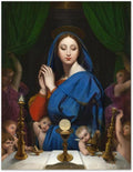 BMZFYBS Famous Wall Art Canvas Painting Reproduction-Virgin with Host-Wall Posters and Prints-Decorative Picture Artwork for Living Room Decor 70x90cm27x35in Unframed