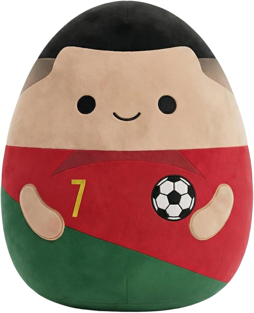 Soccer Star Pillow Plush with Soccer Jersey 7 Collectible Number 7 Cute Soccer Player Pillow Room Decor for Fans