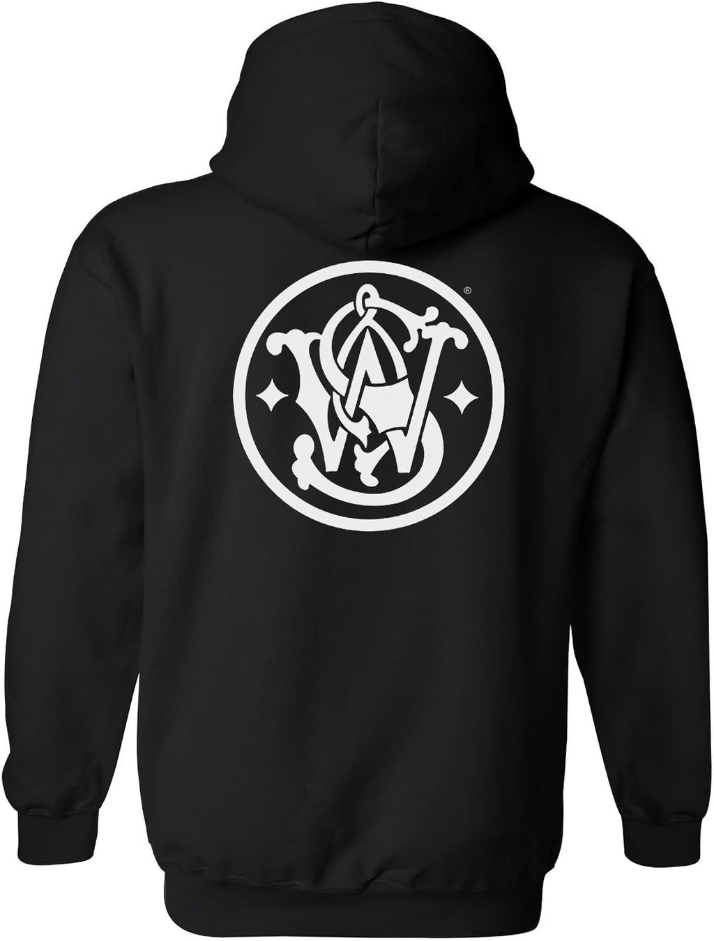 Smith and Wesson Men’s Circle Emblem Long Sleeve Cotton Hooded Sweatshirt