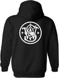 Smith and Wesson Men’s Circle Emblem Long Sleeve Cotton Hooded Sweatshirt