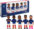 Minix France National Team Soccer Figurines 5-Pack | Mbappe Dembele Barcola Doue Cherki | 7cm Collectible Figures