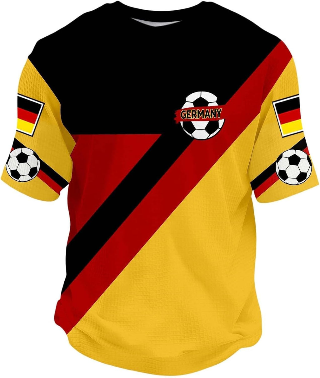 2026 World Cup Germany Soccer Jersey,Fan Match Day Unisex Short Sleeve Shirt,Personalized Print Pride Crewneck Tops