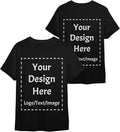Custom T Shirts Bulk Customized Heavy Cotton T-Shirts Design Your Own Personalized Shirts Wit Logo Text
