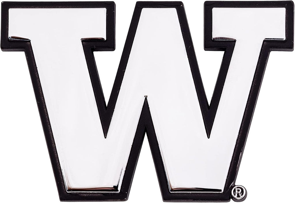 Desert Cactus University of Washington Metal 3D Auto Car Emblem Sticker Chrome U of W UW Huskies Husky Premium Truck Vehicle Emblems