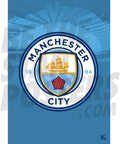 MCFC Manchester City - Club Crest Poster (16 by 24 inches)