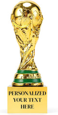 World Cup Trophy 2026 with Custom Text - Replica 6.7 Inch 3D Trophy - Soccer Fan Collectible Keepsake - Home Office Desktop Decor & Gift for Soccer Fans