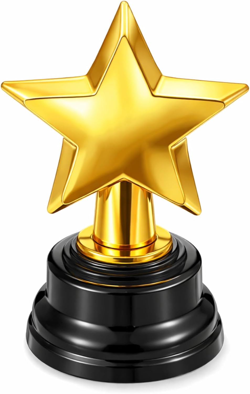 Star Trophy, Gold Mini Award Cup Plastic Tiny Small Trophy Cups for Sports Tournaments and Parties Winning Prizes