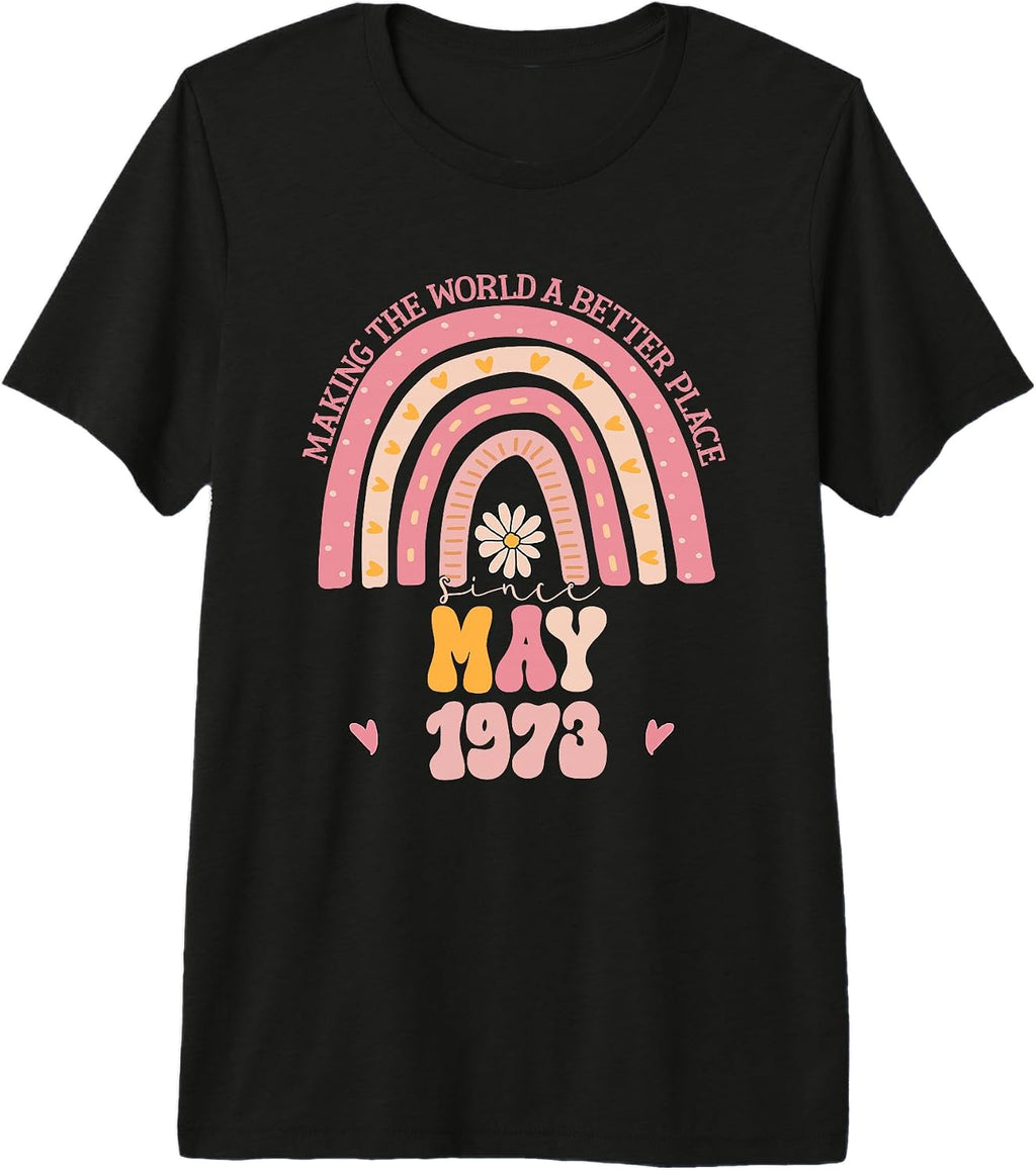 Groovy May 1973 53rd Birthday Apparel