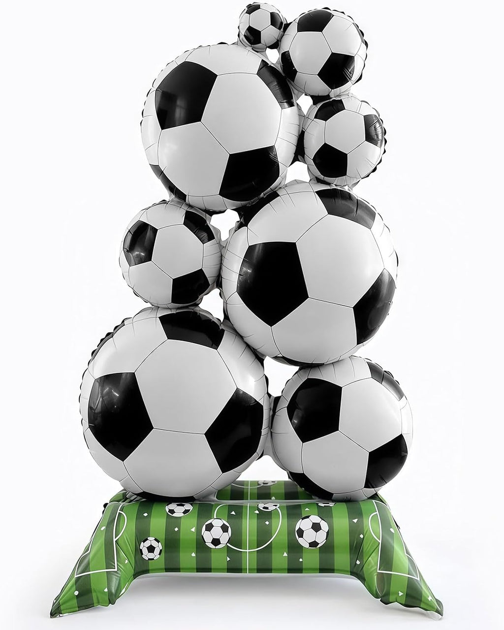Soccer Foil Balloons - 1Pcs 59 Inch Large Self-standding Soccer Ball Decoration, Sports/Birthday Themed Party Supplies for Soccer Fans, Champion Trophy Party 2026 World Cup Decor