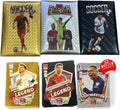 Soccer Trading Cards 2026-2027 | 33 Collectible Football Cards - 3 Packs for Fans & Players Black, Gold & Silver Soccer Mystery Cards Packs Random Cards in Each Set - Collect Them All