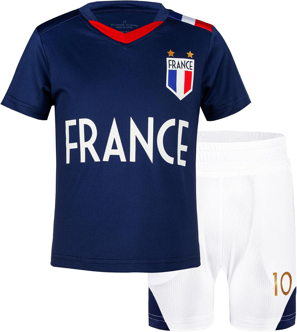 Cnins Kids Soccer Jersey Kit for Boys & Girls- Breathable & Quick-Dry - Youth Soccer Football Training Gifts (2T-14Y)