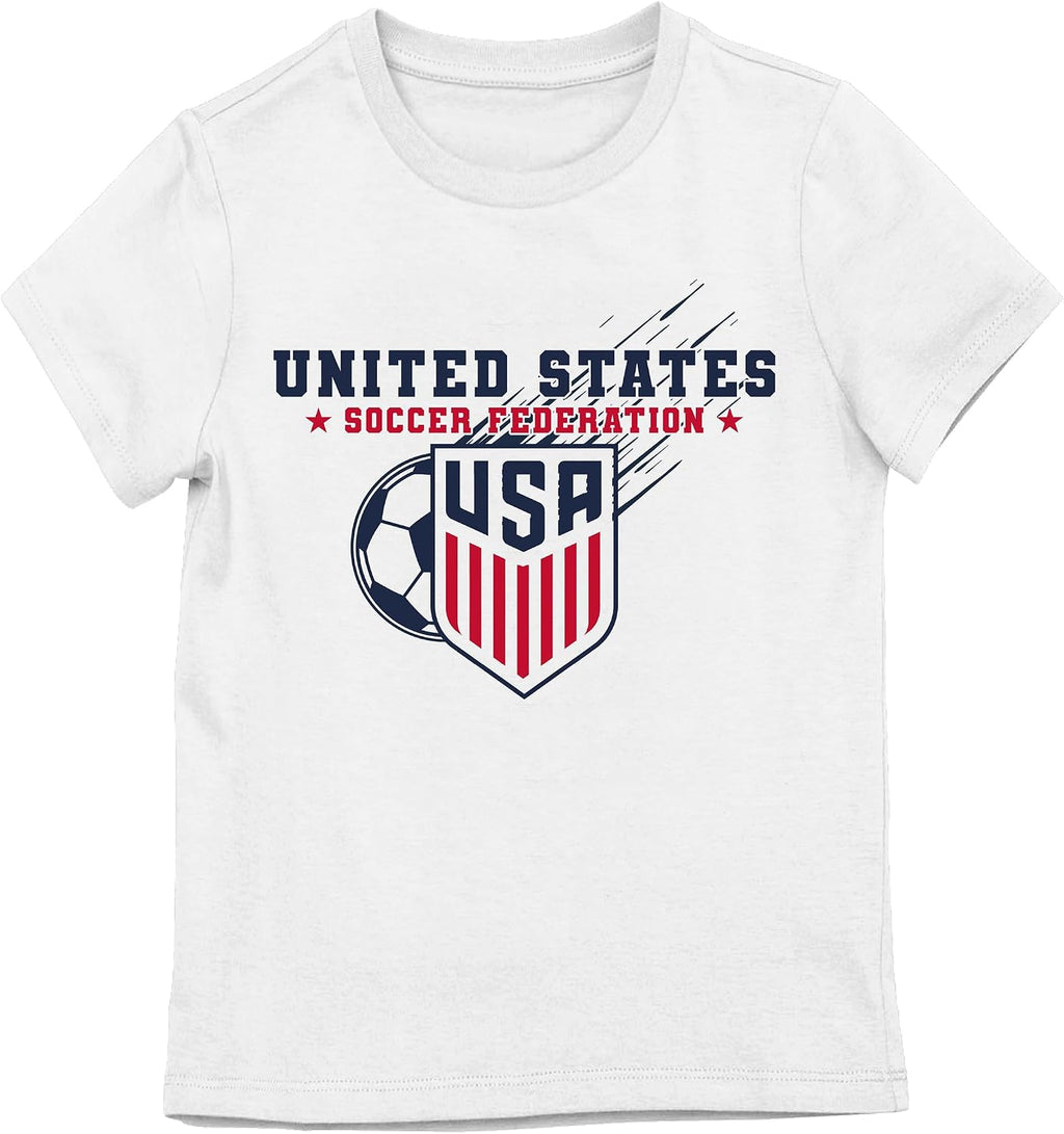 United States Soccer Federation USSF Youth Girls Short Sleeve Graphic T-Shirt