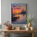 Wood Canvas Wall Art, Nature Scenery Wall Decor for Bedroom Living Room Dining, Farmhouse City View Sunset Classic House Canvas Prints Artwork Ready to Hang Home Decor, Housewarming Gift 20''x30''