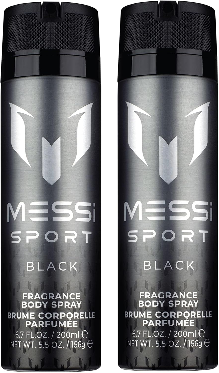 Sport Black Body Spray Duo: 2 Messsi Sport Black Body Spray