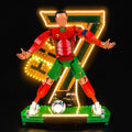 Lighting Compatible with Lego Cristiano Ronaldo – Soccer Legend, Creative Light Compatible with Lego 43016 (Not Come with Model) (43016 Light)