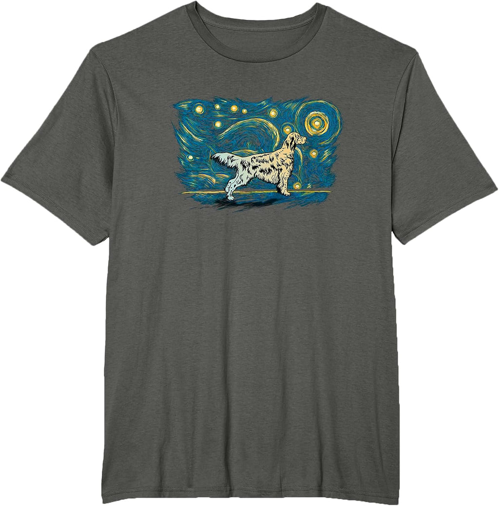 English Setter Vintage Night Tees