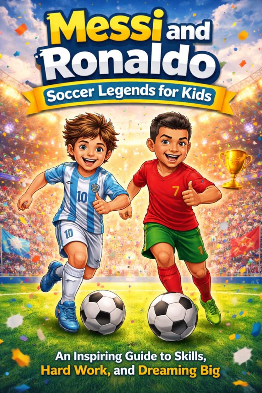 Messi and Ronaldo: Soccer Legends for Kids: An Inspiring Guide to Skills, Hard Work, and Dreaming Big (Little Soccer Stars)