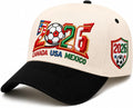 2026 Soccer Fan Baseball Cap, USA Canada Mexico Inspired Embroidered Cotton Hat, Adjustable Game Day Sports Cap