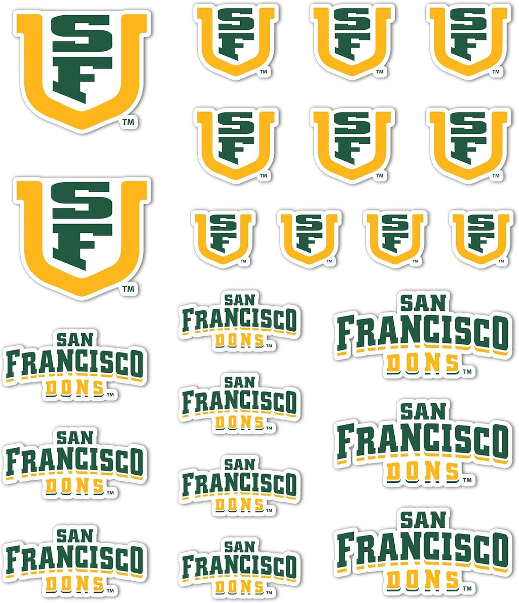 Desert Cactus University of San Francisco USF Dons Sticker Vinyl Decals Laptop Water Bottle Car Scrapbook 13.43x10.98 Sheet T1 (Type 1-1)