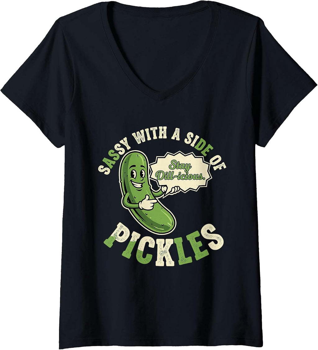 Sassy Cucumber Pickles Dill For Food Lover Apparel