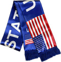 USA Soccer Fan Scarf - Double-Sided United States Supporter Scarf for 2026 International Soccer Matches & Game Day