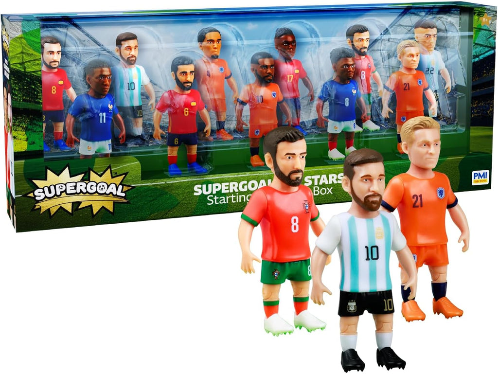 P.M.I. PMI Collectibles World Cup Soccer Figures – 11 Pack Deluxe Box Team Players – Official Football Mini Figures Premium Soccer Collectible Toy Set (Styles May Vary)