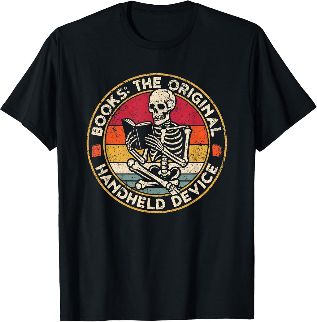 Book Lovers Skeleton Retro Merch.