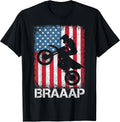 Braap Motor Bike American Flag Shirts