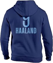 Manchester City FC Erling Haaland Fleece Pullover Hoodie - Navy