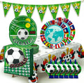 Soccer Party Supplies for 20 Guests, Football Birthday Decorations with Plates Napkins Banner Tablecloth, World Cup Watch Party Decorations for Boys Party