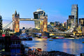 City of London Skyline Tower Bridge Thames River Photo Photograph Cool Wall Art Print Poster 36x24