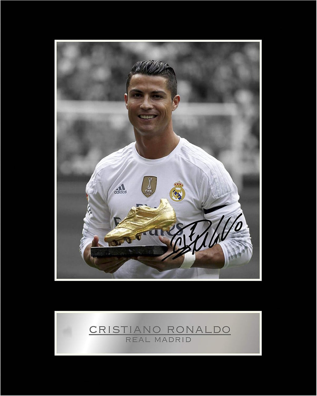 Cristiano Ronaldo Signed Mounted Photo Display Real Madrid